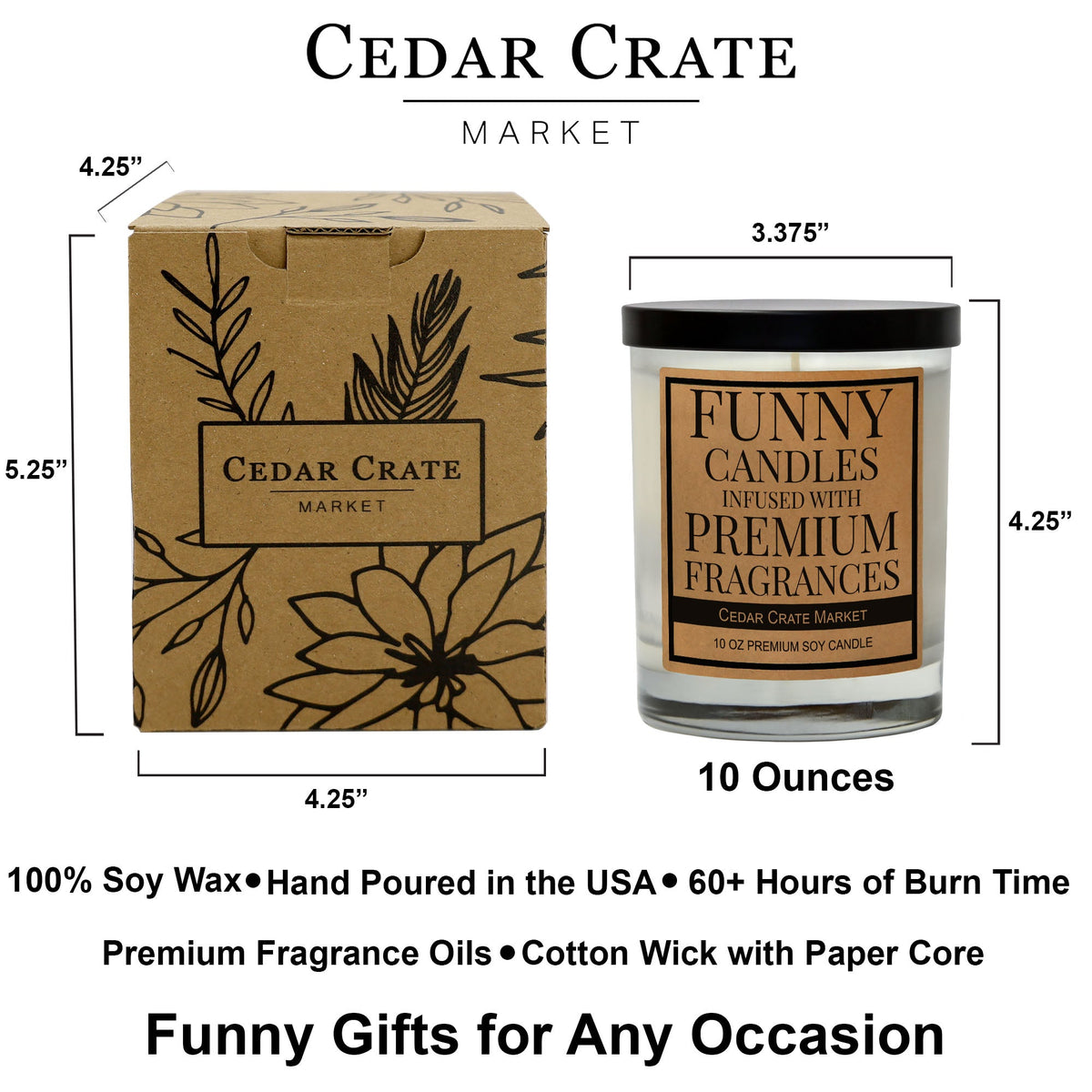 Fraser Fir Christmas Candle – Fresh-Cut Tree Scent