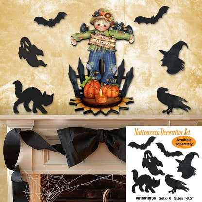 No Crows Scarecrow Door Hanger – Fall & Halloween Decor