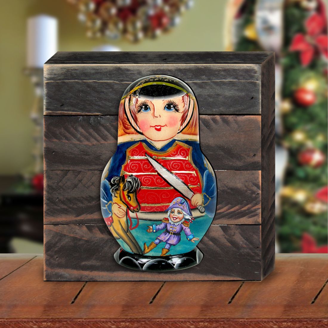 Nutcracker Soldier Wooden Decor by G. DeBrekht - Christmas Decor - 8115151B