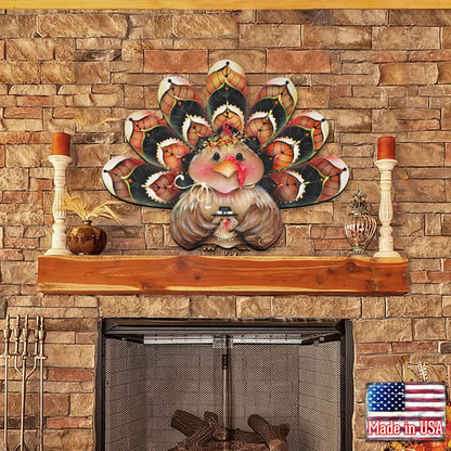 Thankful Turkey Door Sitter – Thanksgiving & Fall Decor